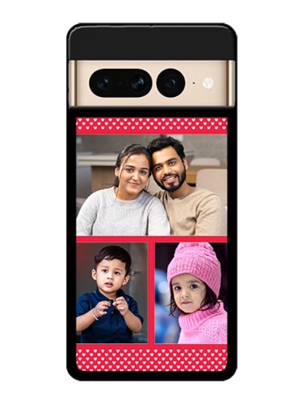 Custom Google Pixel 7 Pro 5G Custom Glass Phone Case - Bulk Photo Upload Design