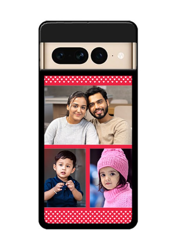 Google Pixel 7 Pro 5G Custom Glass Phone Case - Bulk Photo Upload Design