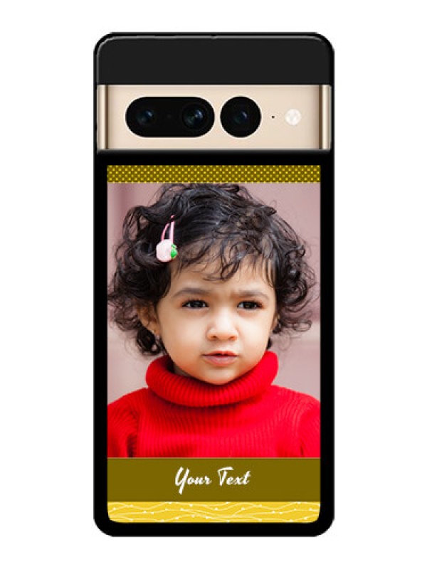 Custom Google Pixel 7 Pro 5G Custom Glass Phone Case - Simple Green Color Design