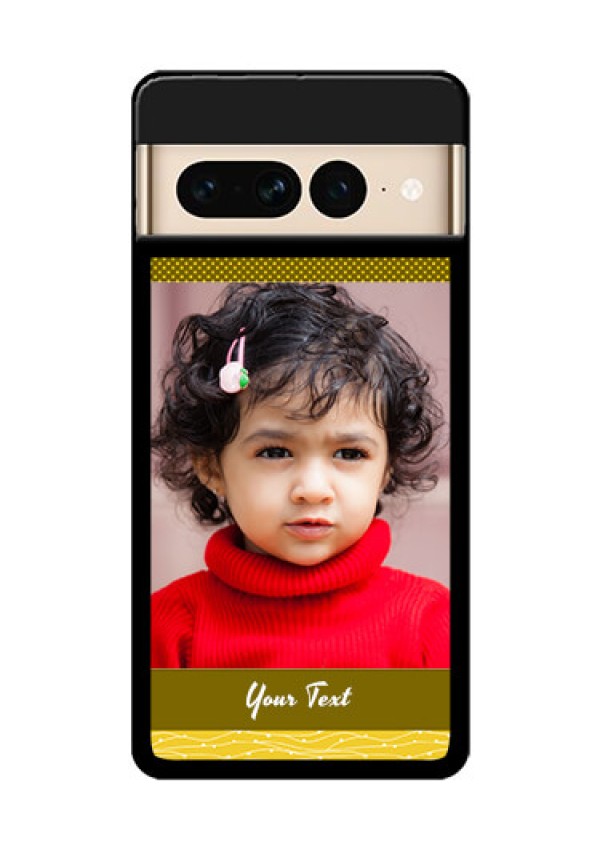 Google Pixel 7 Pro 5G Custom Glass Phone Case - Simple Green Color Design