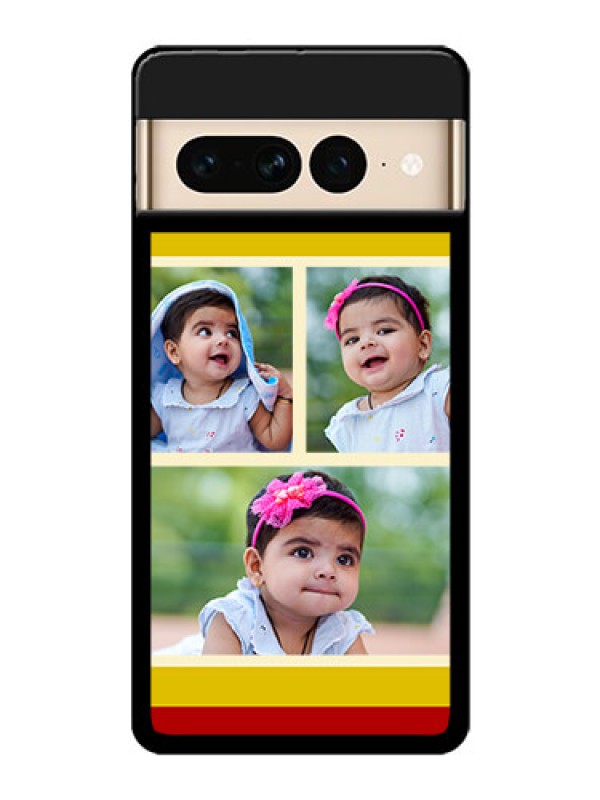 Custom Google Pixel 7 Pro 5G Custom Glass Phone Case - Multiple Pic Upload Design