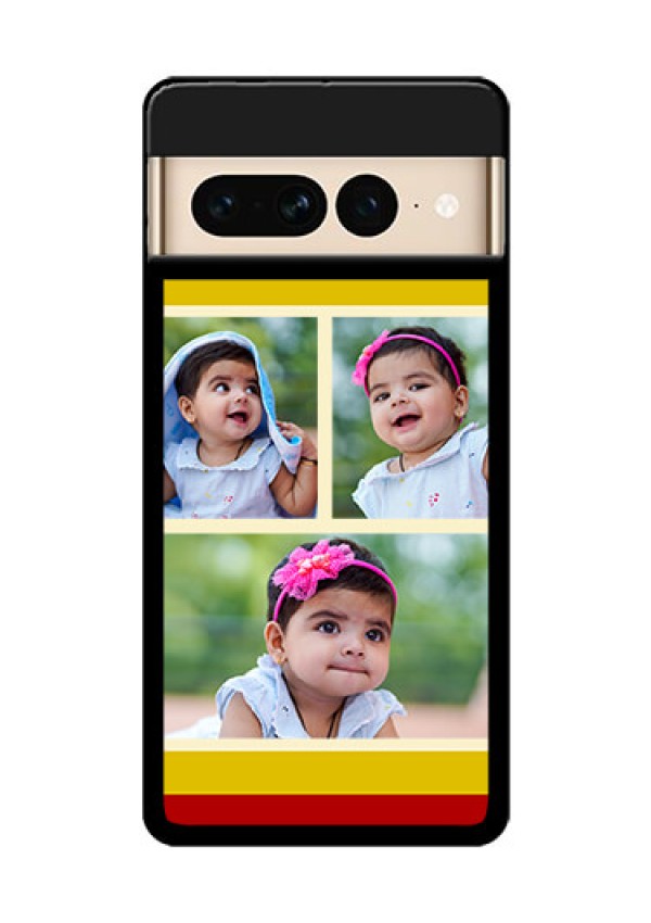 Google Pixel 7 Pro 5G Custom Glass Phone Case - Multiple Pic Upload Design