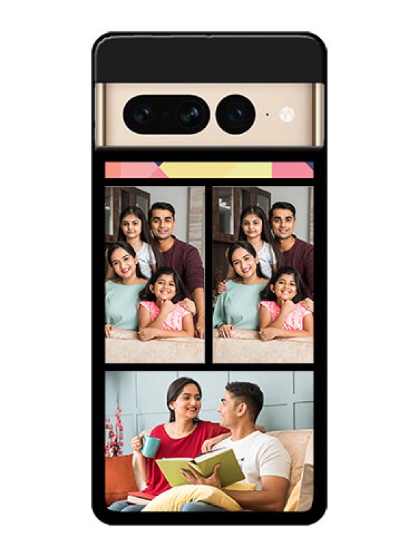 Custom Google Pixel 7 Pro 5G Custom Glass Phone Case - Bulk Pic Upload Design