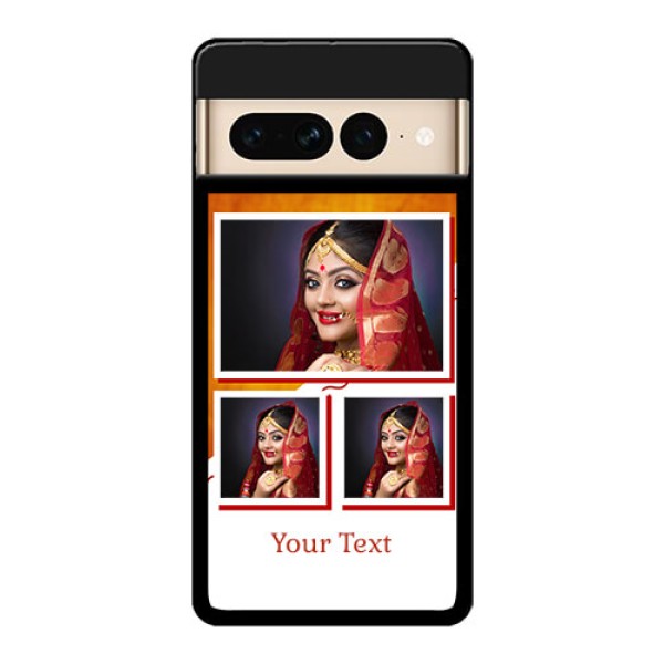 Google Pixel 7 Pro 5G Custom Glass Phone Case - Wedding Memories Design