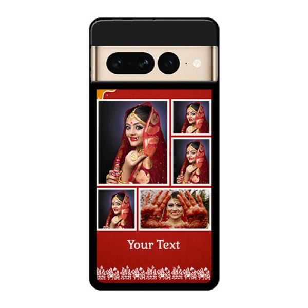 Google Pixel 7 Pro 5G Custom Glass Phone Case - Wedding Pic Upload Design