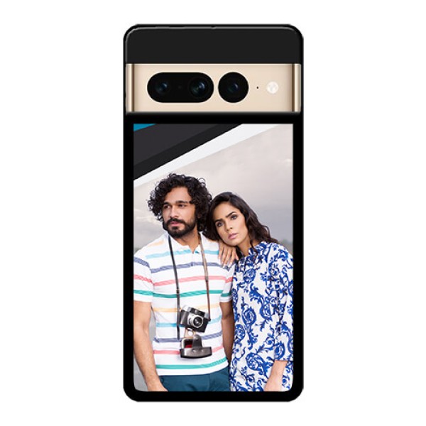 Google Pixel 7 Pro 5G Custom Glass Phone Case - Simple Pattern Photo Upload Design