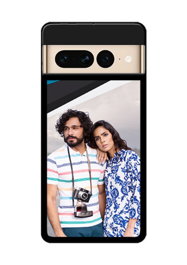 Google Pixel 7 Pro 5G Custom Glass Phone Case - Simple Pattern Photo Upload Design