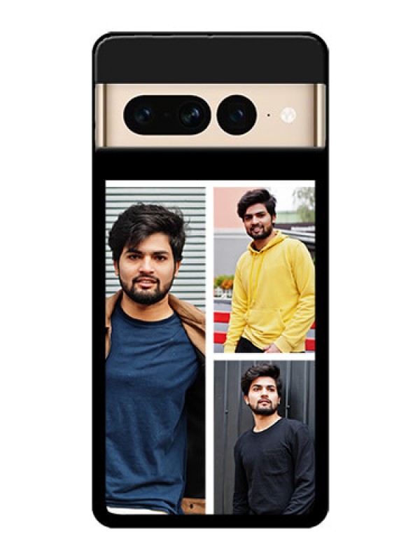 Custom Google Pixel 7 Pro 5G Custom Glass Phone Case - Upload Multiple Picture Design