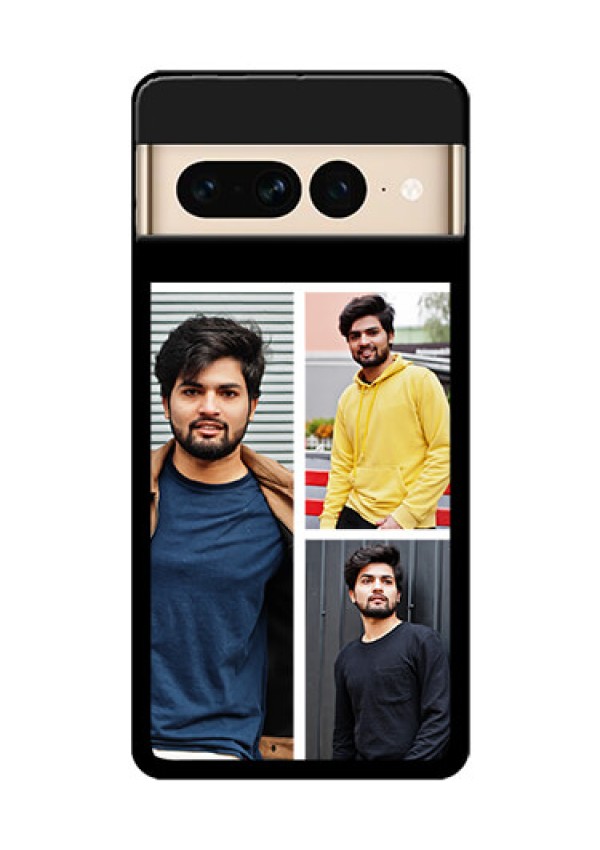 Google Pixel 7 Pro 5G Custom Glass Phone Case - Upload Multiple Picture Design