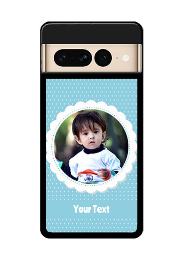 Google Pixel 7 Pro 5G Custom Glass Phone Case - Violet Pattern Design