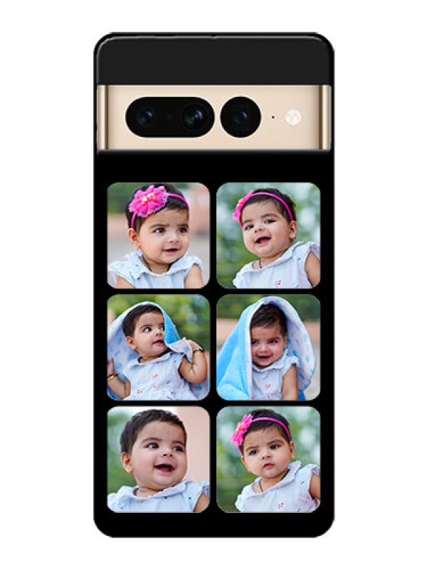 Custom Google Pixel 7 Pro 5G Custom Glass Phone Case - Multiple Pictures Design