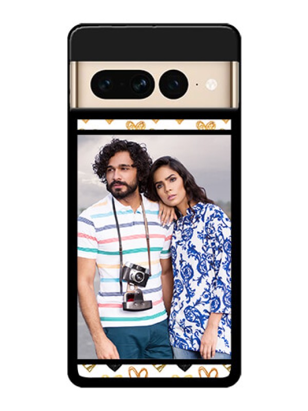 Custom Google Pixel 7 Pro 5G Custom Glass Phone Case - Love Symbol Design