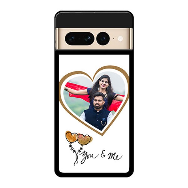 Google Pixel 7 Pro 5G Custom Glass Phone Case - You & Me Design