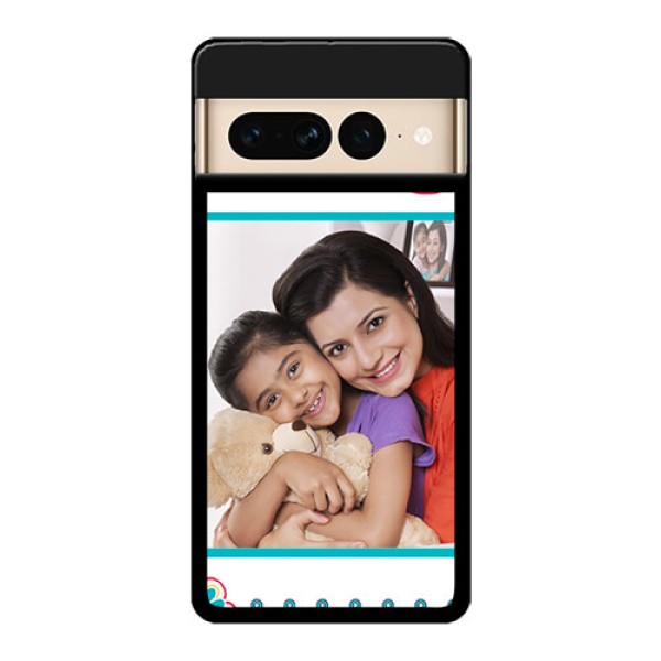 Google Pixel 7 Pro 5G Custom Glass Phone Case - Flower Design
