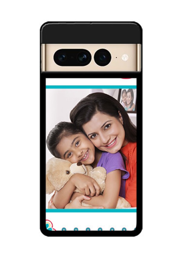 Google Pixel 7 Pro 5G Custom Glass Phone Case - Flower Design