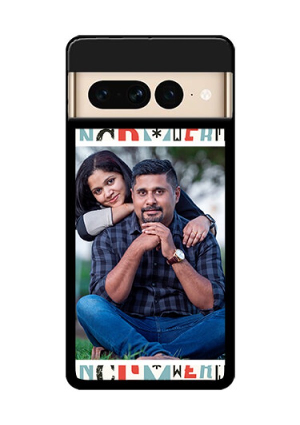 Google Pixel 7 Pro 5G Custom Glass Phone Case - Alphabet Design