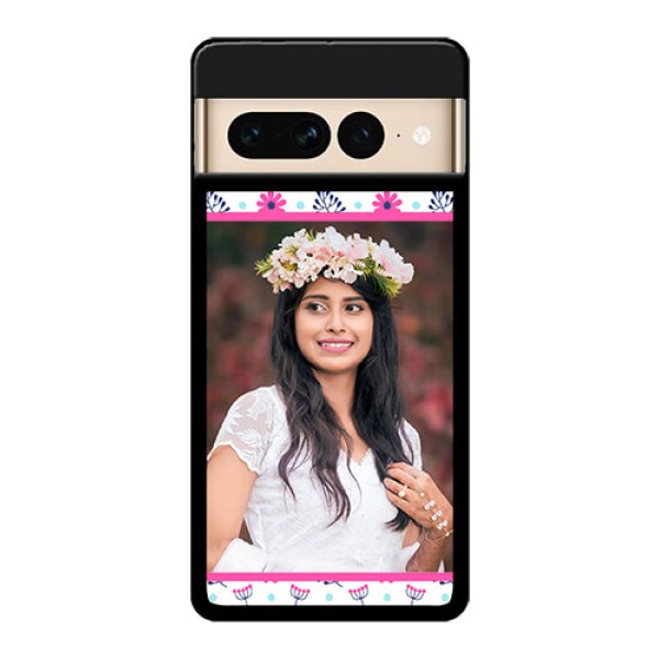 Google Pixel 7 Pro 5G Custom Glass Phone Case - Colorful Flower Design