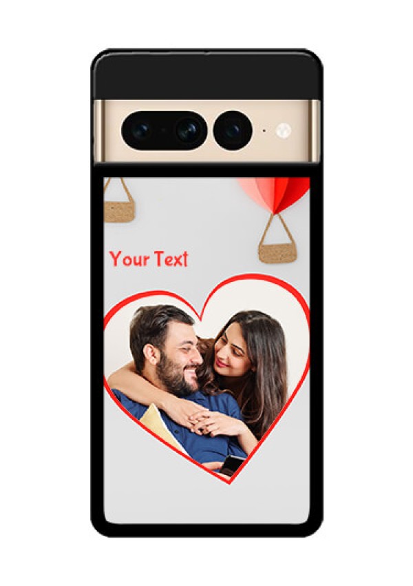 Google Pixel 7 Pro 5G Custom Glass Phone Case - Parachute Love Design