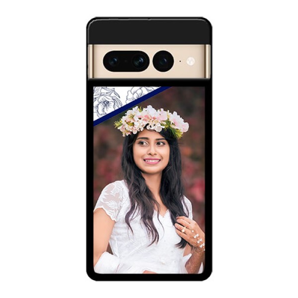 Google Pixel 7 Pro 5G Custom Glass Phone Case - Classy Floral Design