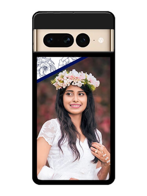 Custom Google Pixel 7 Pro 5G Custom Glass Phone Case - Classy Floral Design