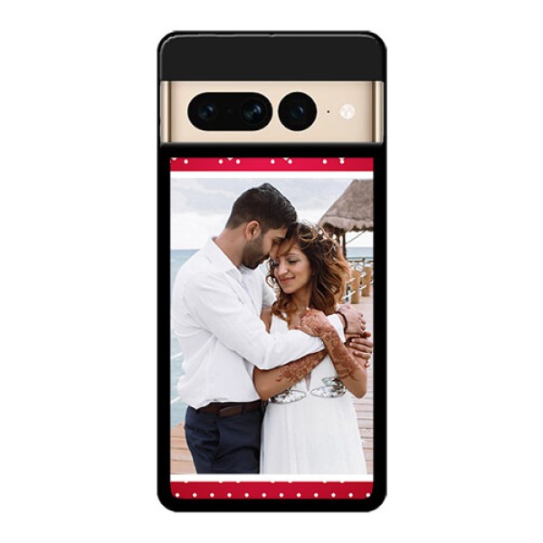 Google Pixel 7 Pro 5G Custom Glass Phone Case - Hearts Mobile Case Design