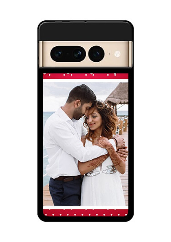 Google Pixel 7 Pro 5G Custom Glass Phone Case - Hearts Mobile Case Design