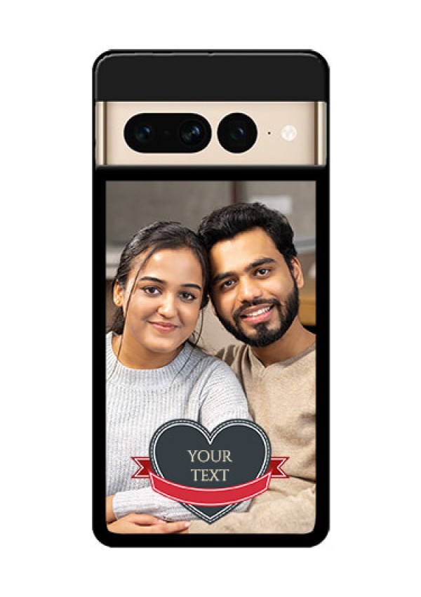 Google Pixel 7 Pro 5G Custom Glass Phone Case - Just Married Couple Design