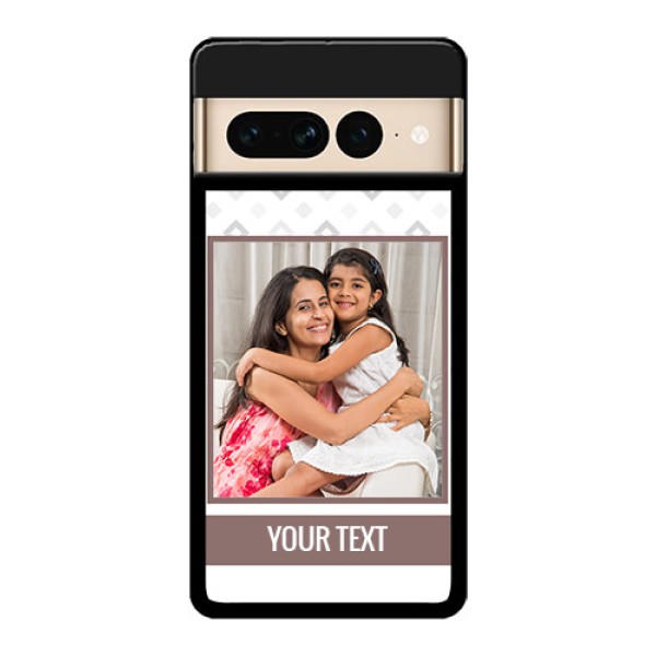 Google Pixel 7 Pro 5G Custom Glass Phone Case - Simple Diamond Design