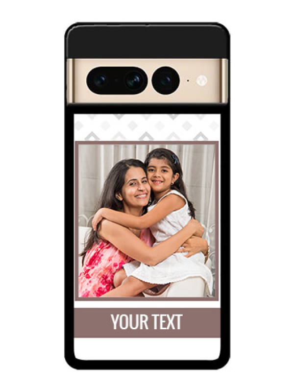 Custom Google Pixel 7 Pro 5G Custom Glass Phone Case - Simple Diamond Design