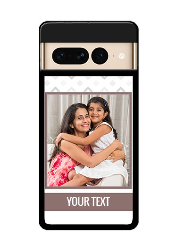 Google Pixel 7 Pro 5G Custom Glass Phone Case - Simple Diamond Design