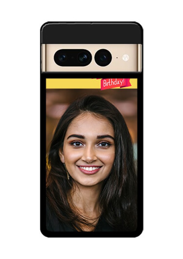 Google Pixel 7 Pro 5G Custom Glass Phone Case - Happy Birthday Design