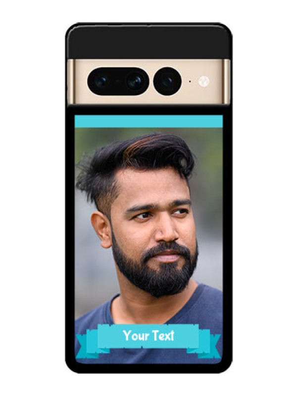 Custom Google Pixel 7 Pro 5G Custom Glass Phone Case - Blue Color Design