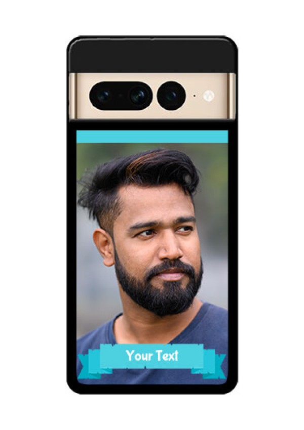 Google Pixel 7 Pro 5G Custom Glass Phone Case - Blue Color Design