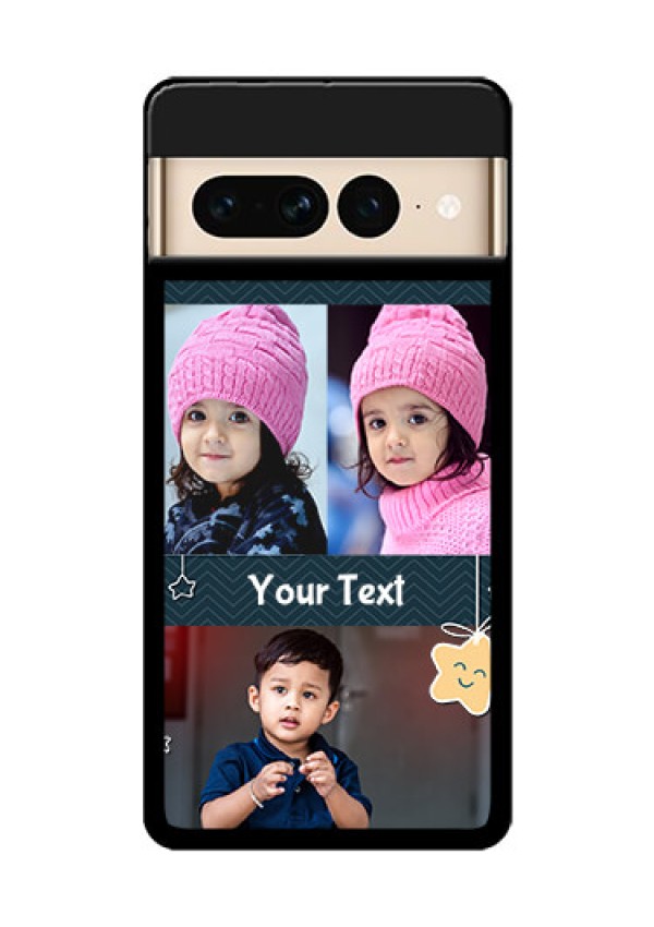 Google Pixel 7 Pro 5G Custom Glass Phone Case - Hanging Stars Design