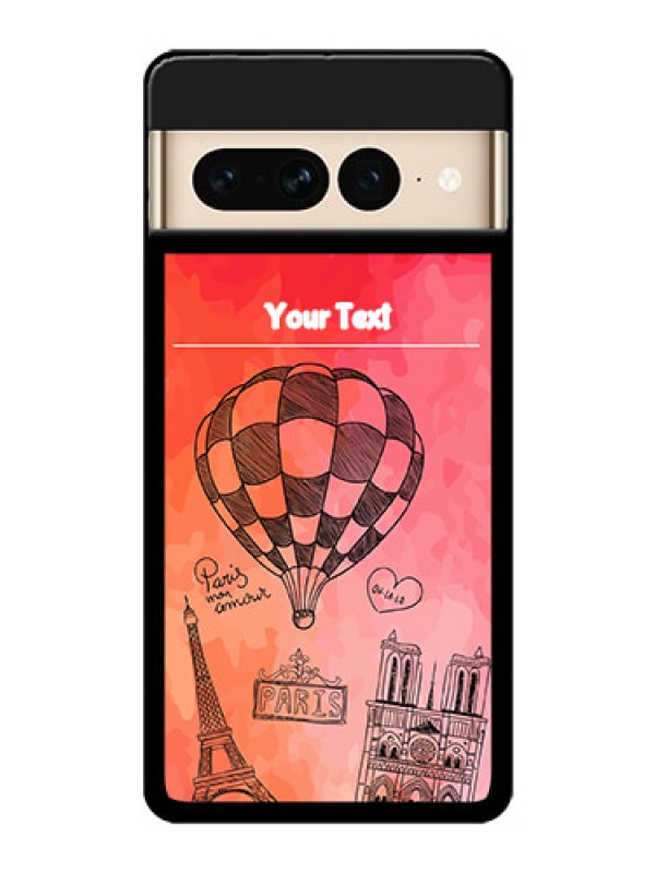 Custom Google Pixel 7 Pro 5G Custom Glass Phone Case - Paris Theme Design