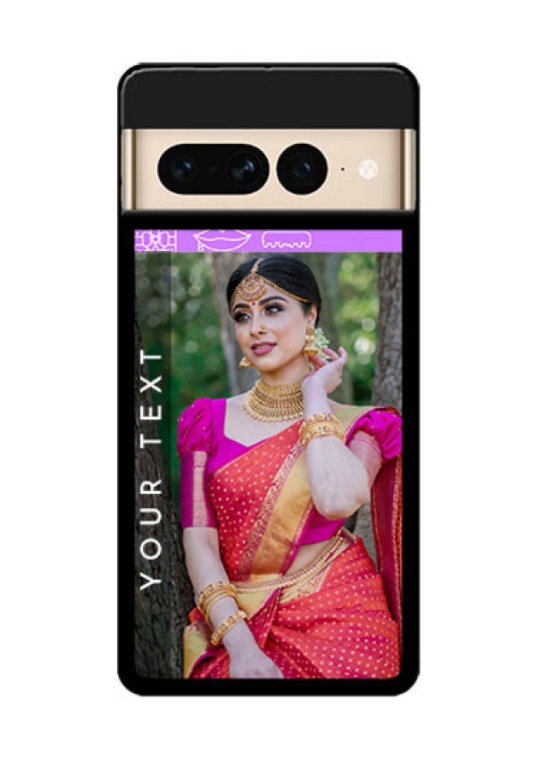Google Pixel 7 Pro 5G Custom Glass Phone Case - Birthday Icons Design