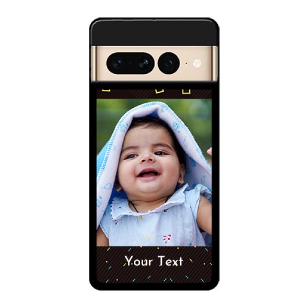 Google Pixel 7 Pro 5G Custom Glass Phone Case - With Confetti Birthday Design