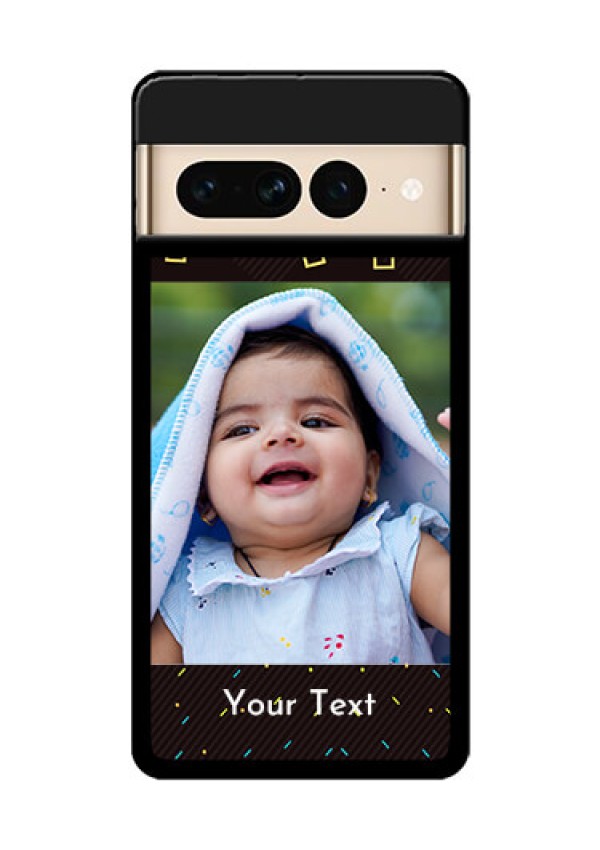 Google Pixel 7 Pro 5G Custom Glass Phone Case - With Confetti Birthday Design
