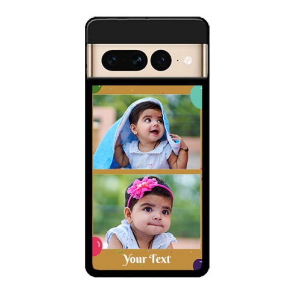 Google Pixel 7 Pro 5G Custom Glass Phone Case - Image Holder With Birthday Celebrations Design