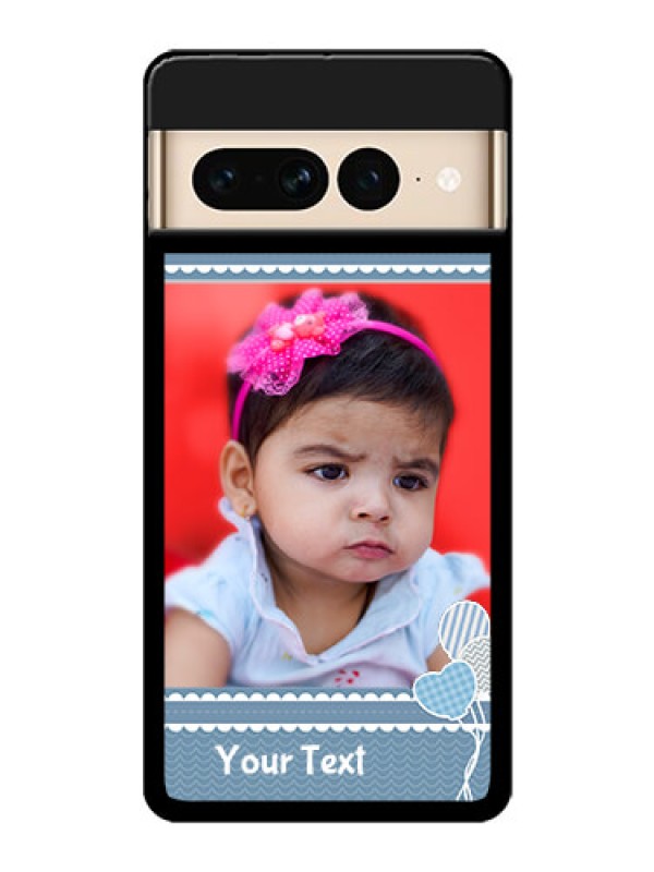 Custom Google Pixel 7 Pro 5G Custom Glass Phone Case - With Kids Pattern Design