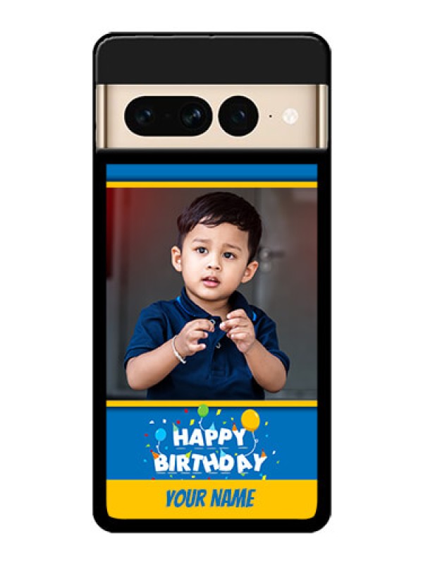 Custom Google Pixel 7 Pro 5G Custom Glass Phone Case - Birthday Wishes Design