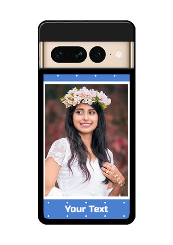 Google Pixel 7 Pro 5G Custom Glass Phone Case - Polka Dots Design