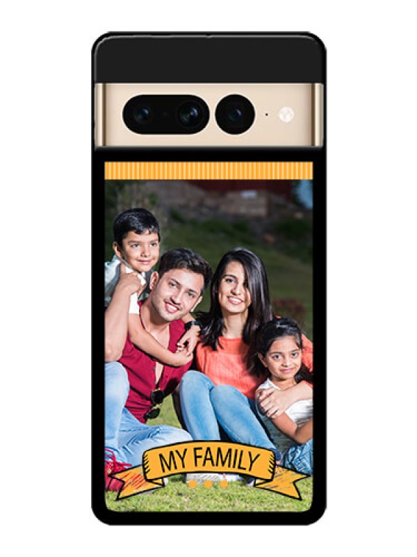 Custom Google Pixel 7 Pro 5G Custom Glass Phone Case - My Family Design