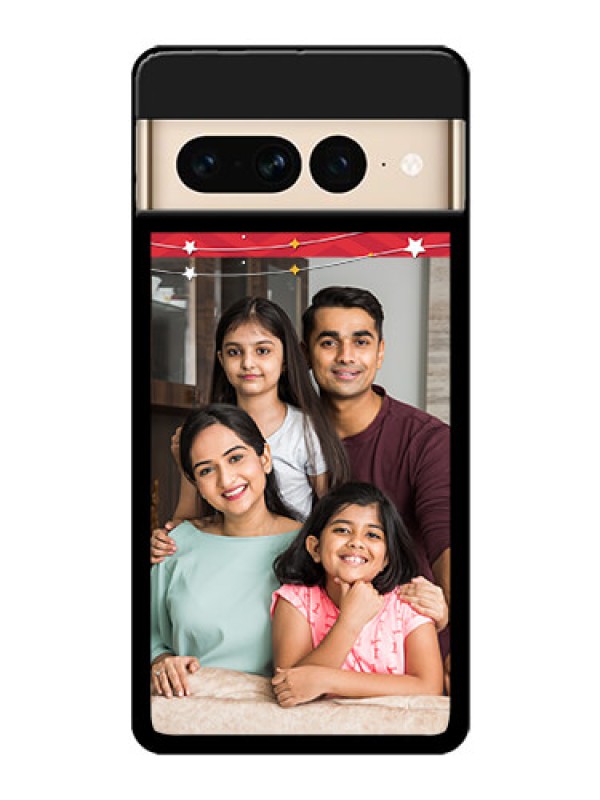 Custom Google Pixel 7 Pro 5G Custom Glass Phone Case - Happy Family Design