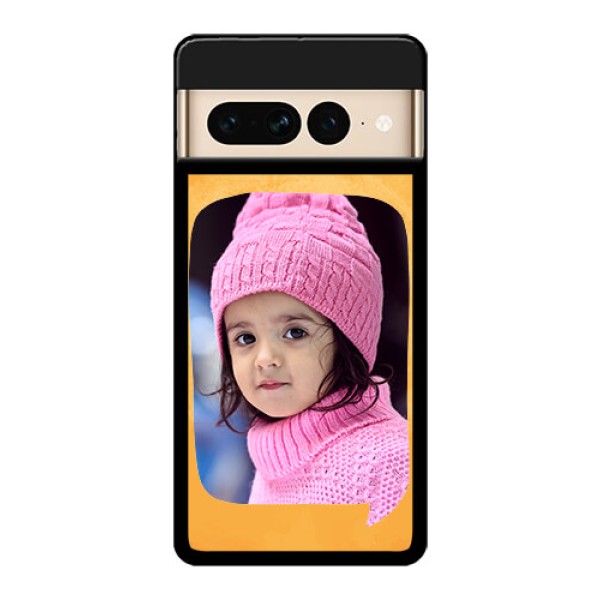 Google Pixel 7 Pro 5G Custom Glass Phone Case - Water Color Design With Bird Icons