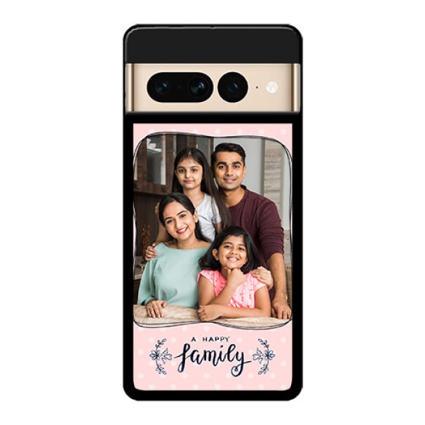 Google Pixel 7 Pro 5G Custom Glass Phone Case - Family With Dots Design