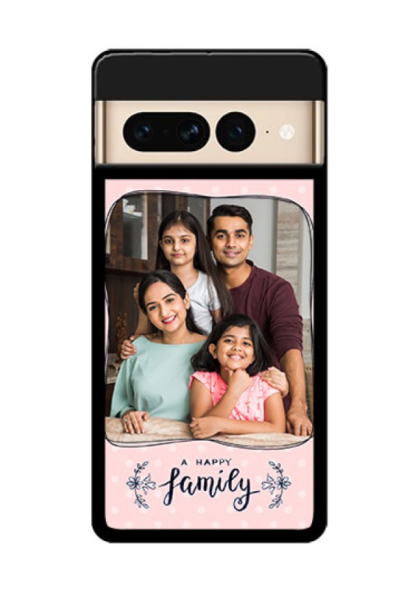 Google Pixel 7 Pro 5G Custom Glass Phone Case - Family With Dots Design
