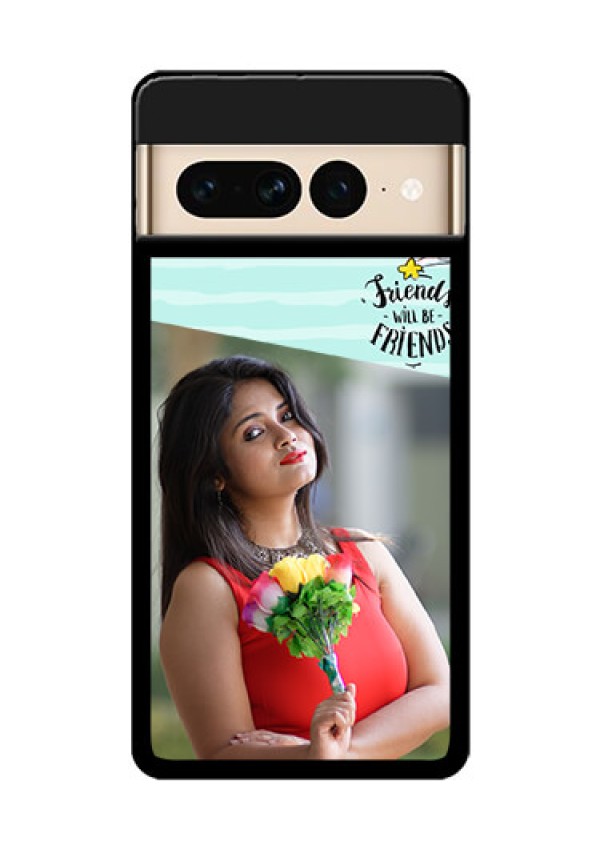 Google Pixel 7 Pro 5G Custom Glass Phone Case - Friends Picture Icon Design