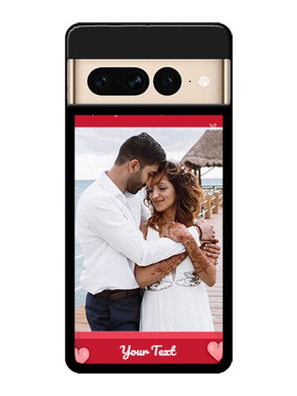 Custom Google Pixel 7 Pro 5G Custom Glass Phone Case - Valentines Day Design