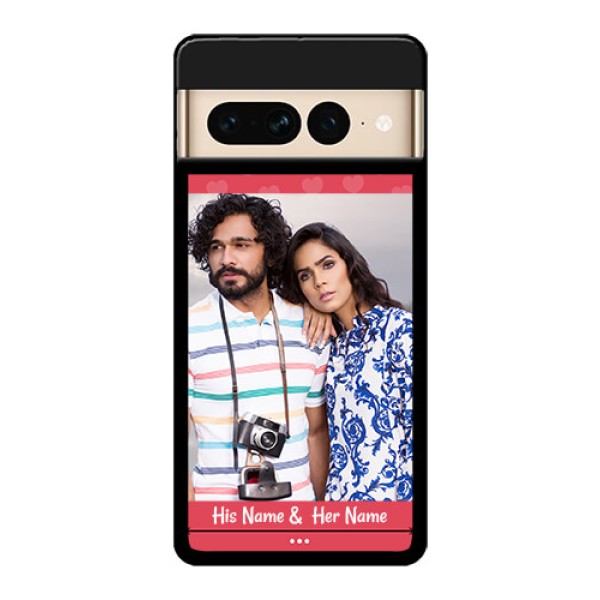 Google Pixel 7 Pro 5G Custom Glass Phone Case - Simple Love Design
